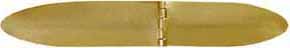 Tennessee Banana Patchbox, with spring, brass, 7-3/8" overall length, includes screws